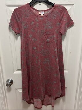 LuLaRoe Heathered Rose Floral Dress